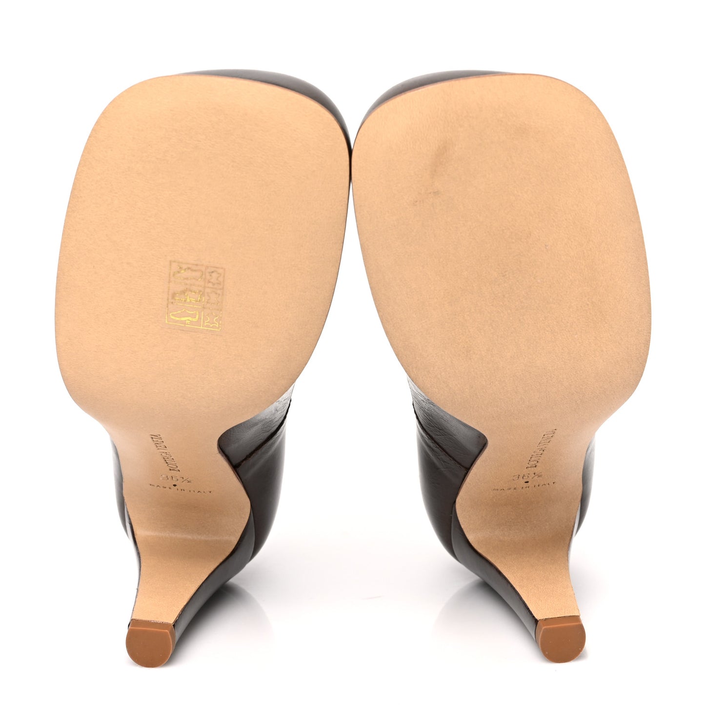 Laville Calfskin Bloc Pumps 36.5 Nut Fall