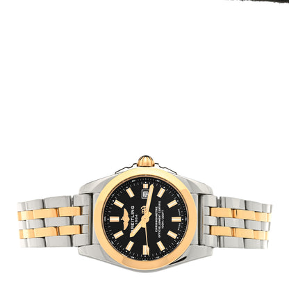Breitling Stainless Steel 18K Rose Gold 29mm Galactic Quartz Watch Black C7234812 2 of 4