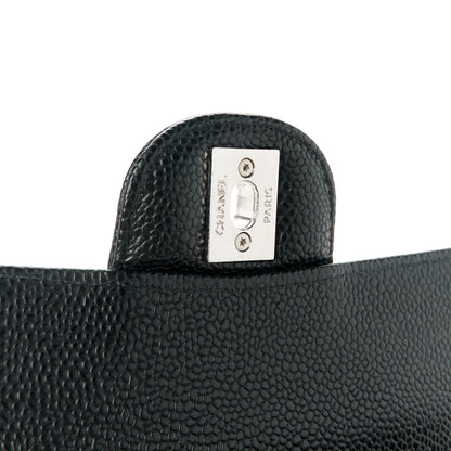 Chanel Caviar Quilted Medium Double Flap Black 7 of 12