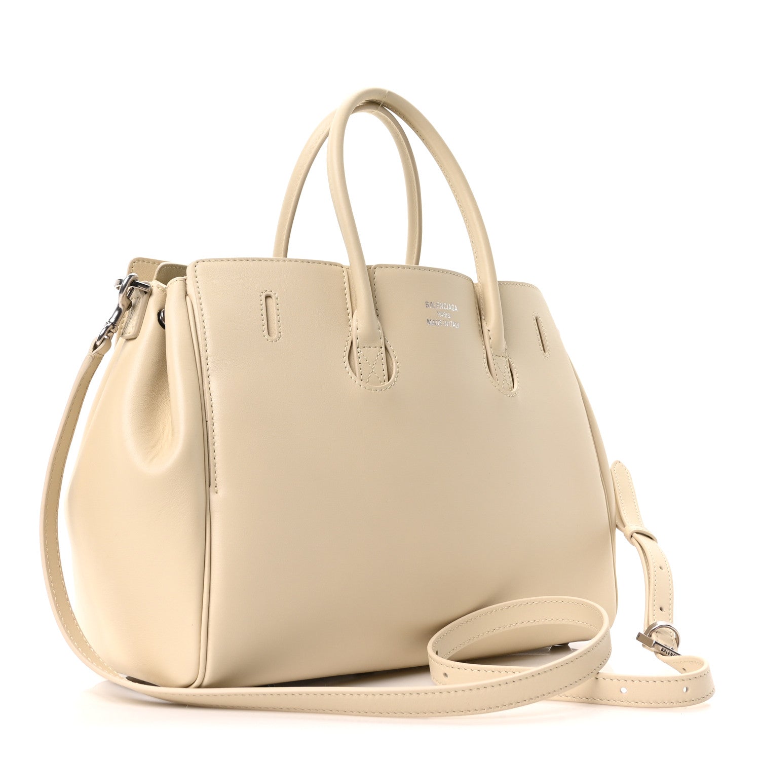 Balenciaga Smooth Calfskin Small Bel Air Carry All Bag Soya 3 of 9