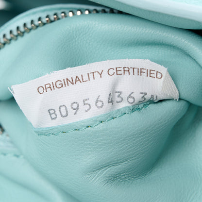 Bottega Veneta Lambskin Maxi Intreccio Padded Chain Cassette Crossbody Bag Spearmint 9 of 13