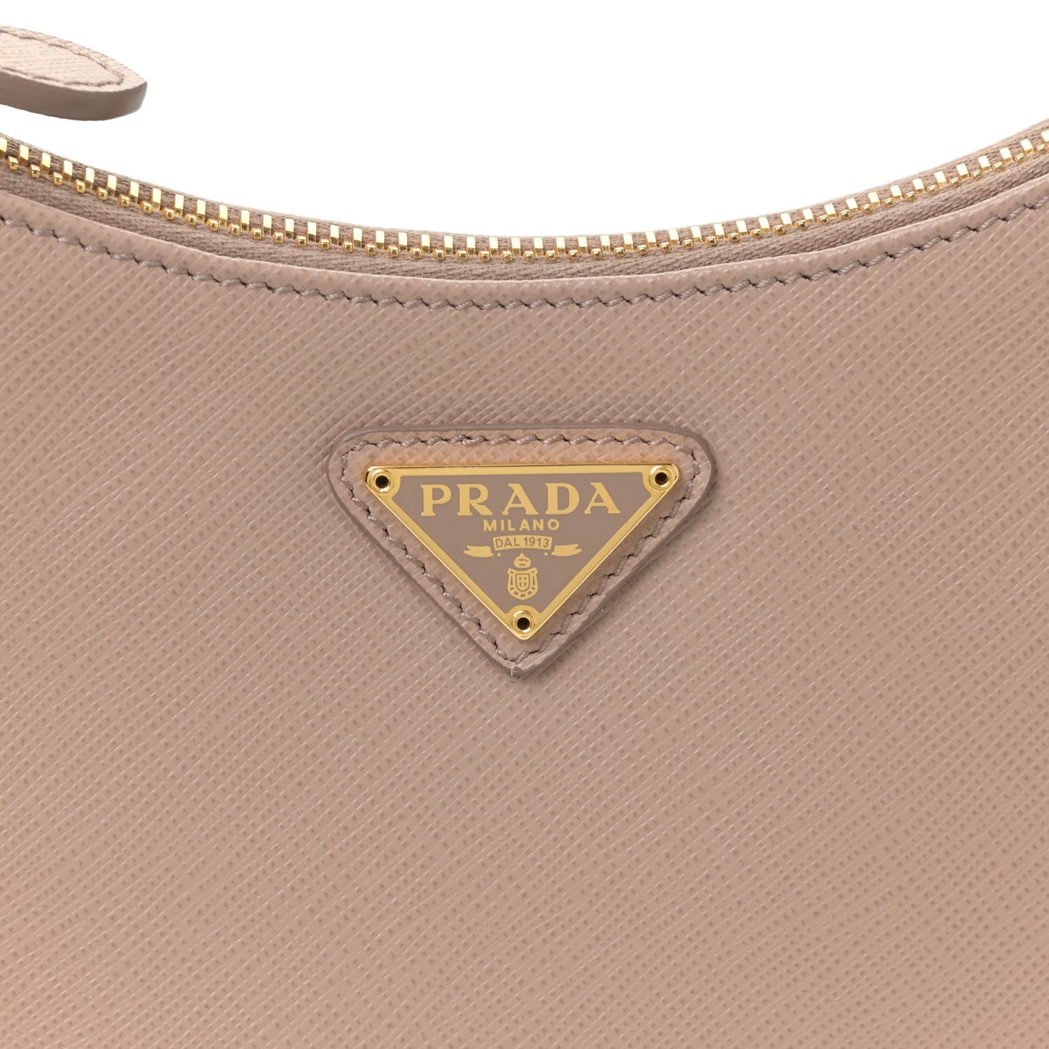 Prada Saffiano Re-Edition 2005 Shoulder Bag Cammeo Beige 10 of 11