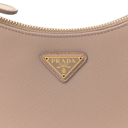 Prada Saffiano Re-Edition 2005 Shoulder Bag Cammeo Beige 10 of 11