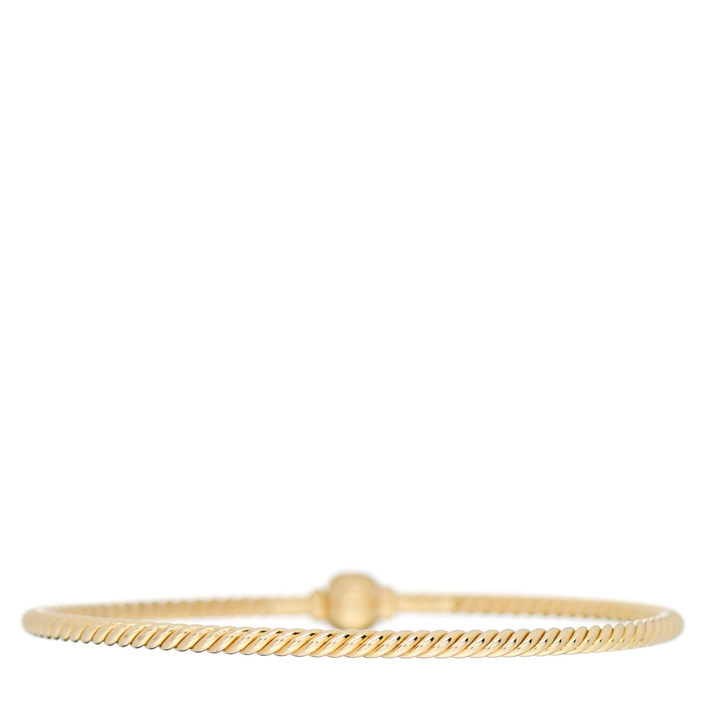 18K Yellow Gold Diamond 2.6mm Solari Center Station Bracelet