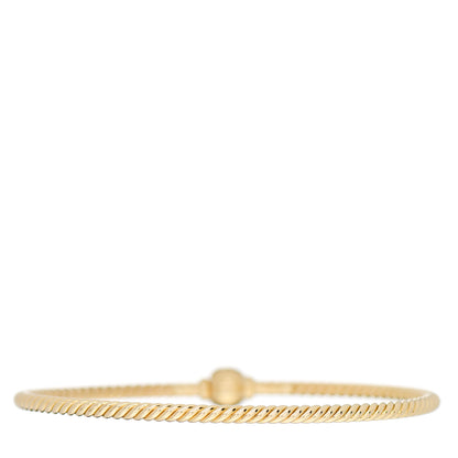 David Yurman 18K Yellow Gold Diamond 2.6mm Solari Center Station Bracelet 2 of 3