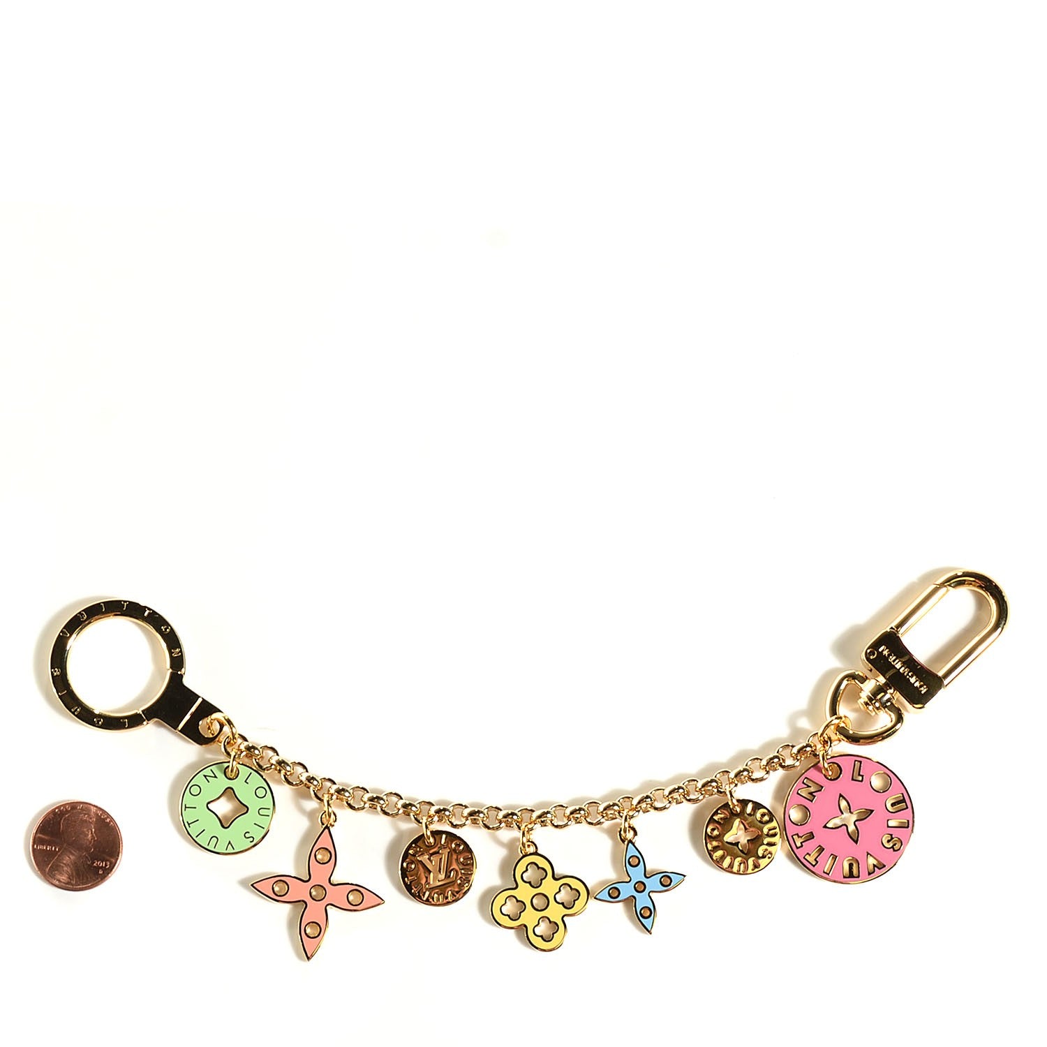 Louis Vuitton Enamel Looping Chain Key Ring Multicolor 2 of 7