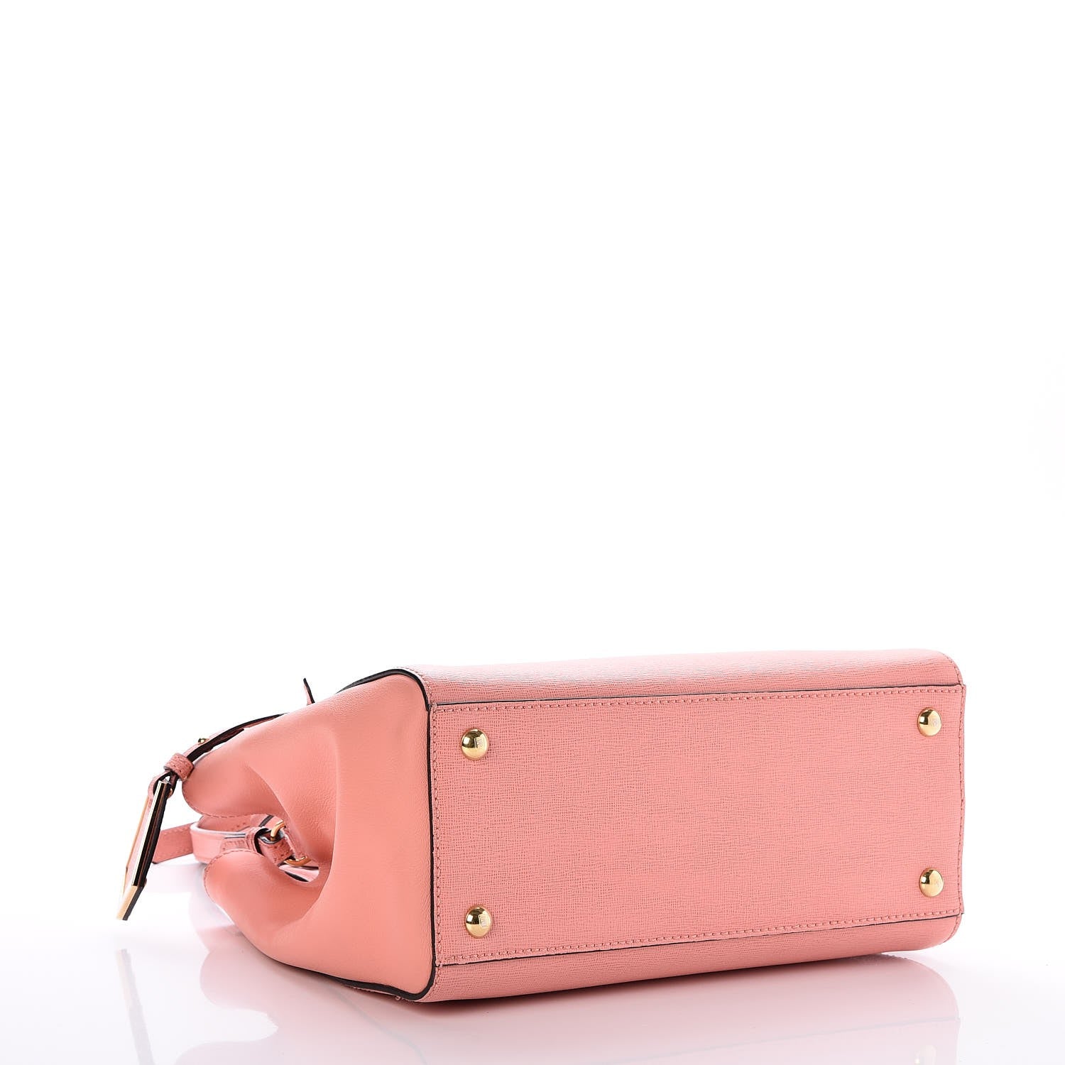 Fendi Vitello Elite Petite 2Jours Tote Pesca 4 of 8