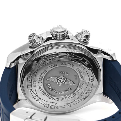 Breitling Stainless Steel Rubber 48mm Super Avenger Chronograph Automatic Watch Blue A13370 5 of 5