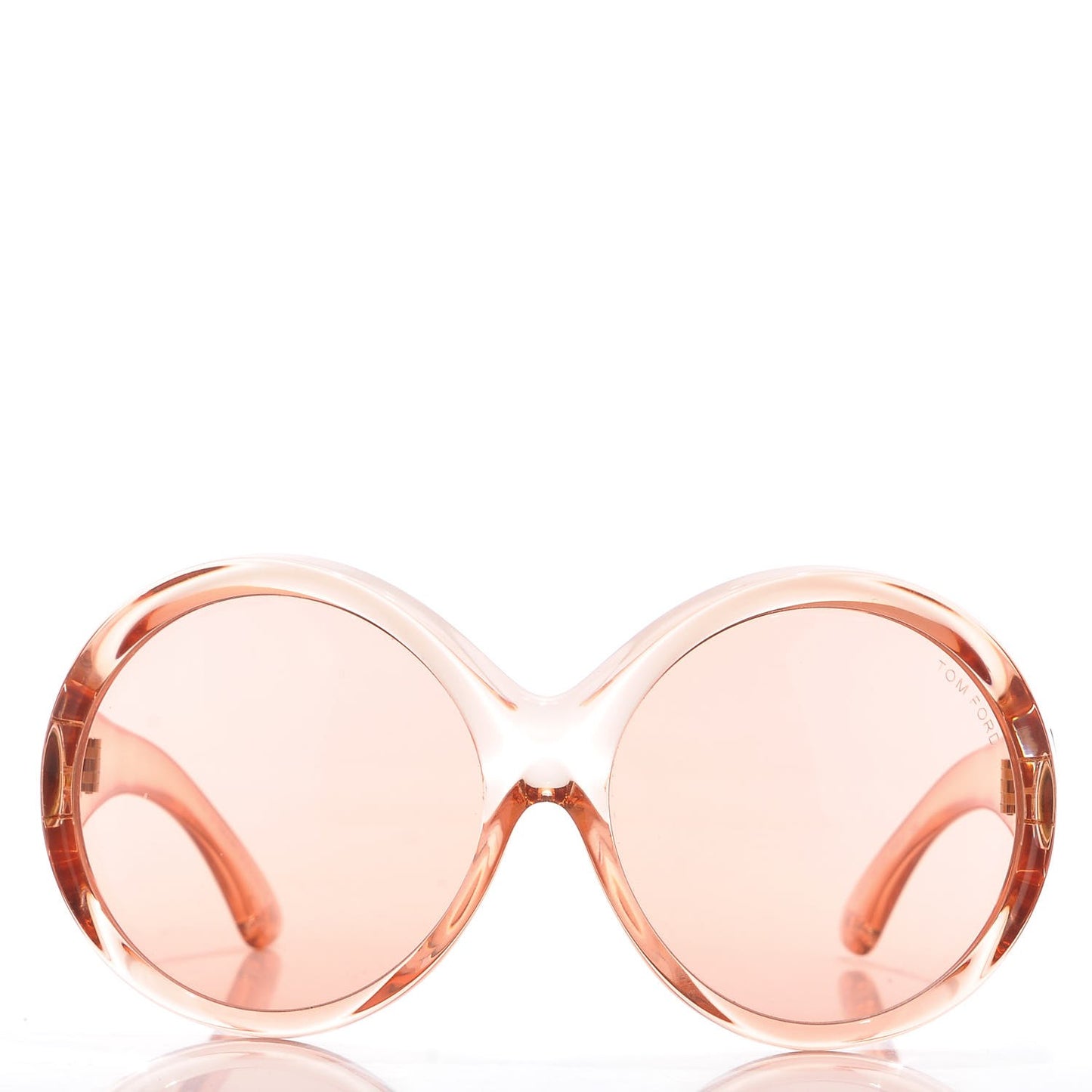 Ali Oversized Round Sunglasses TF0221 Peach Pink