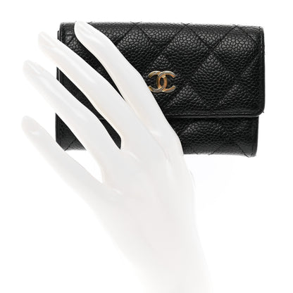 Chanel Caviar Quilted Flap Card Holder Black 2 of 11