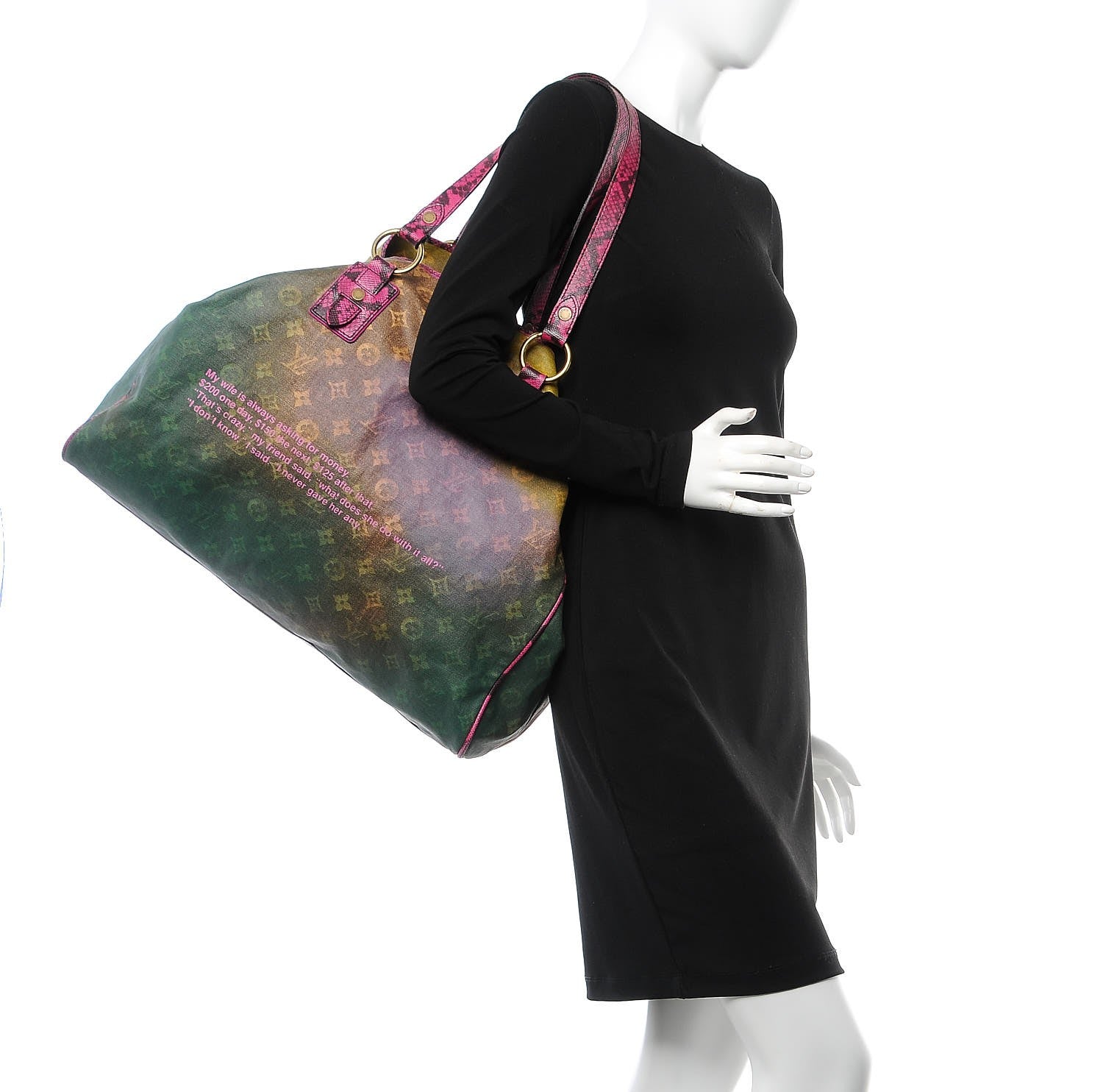 Louis Vuitton Richard Prince Monogram Karung Duderanch Jokes Tote 2 of 11