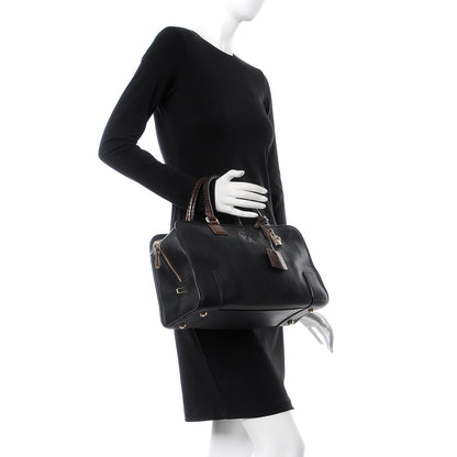 Loewe Calfskin Lizard Amazona Black Brown 2 of 7
