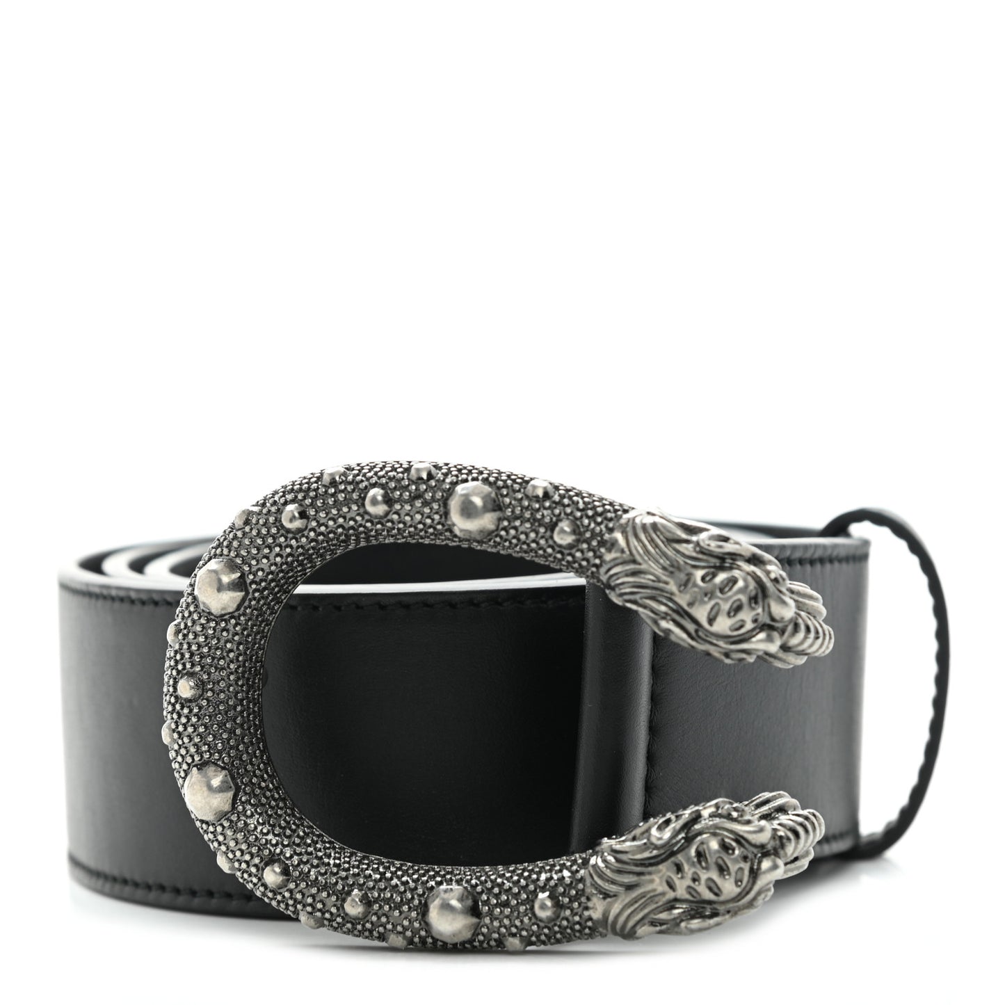 Moon Calfskin Nickel Dionysus Belt 90 36 Black