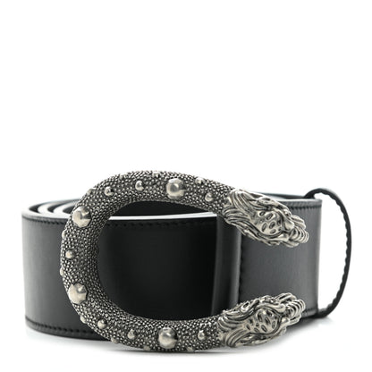 Gucci Moon Calfskin Nickel Dionysus Belt 90 36 Black 1 of 5