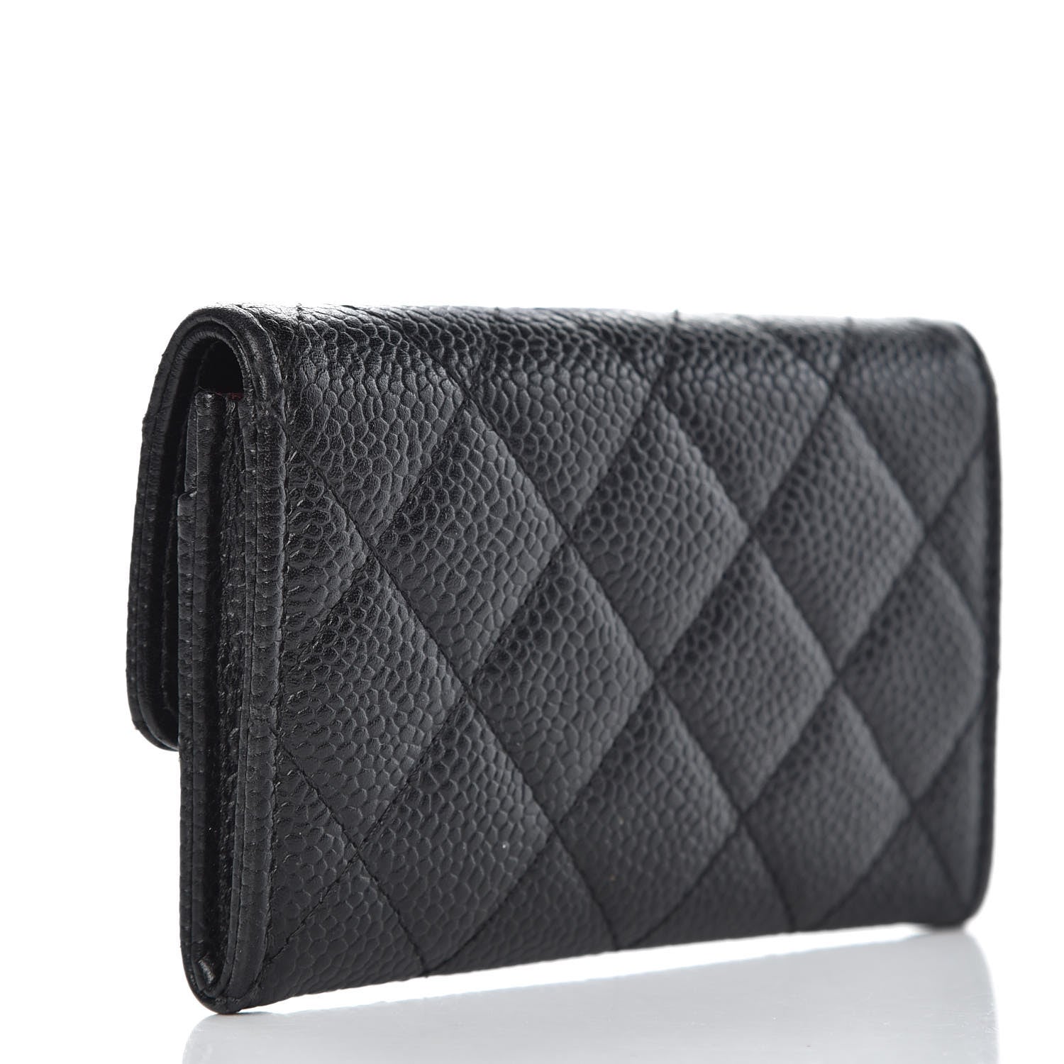 Chanel Caviar Quilted Flap Card Holder Black 3 of 8