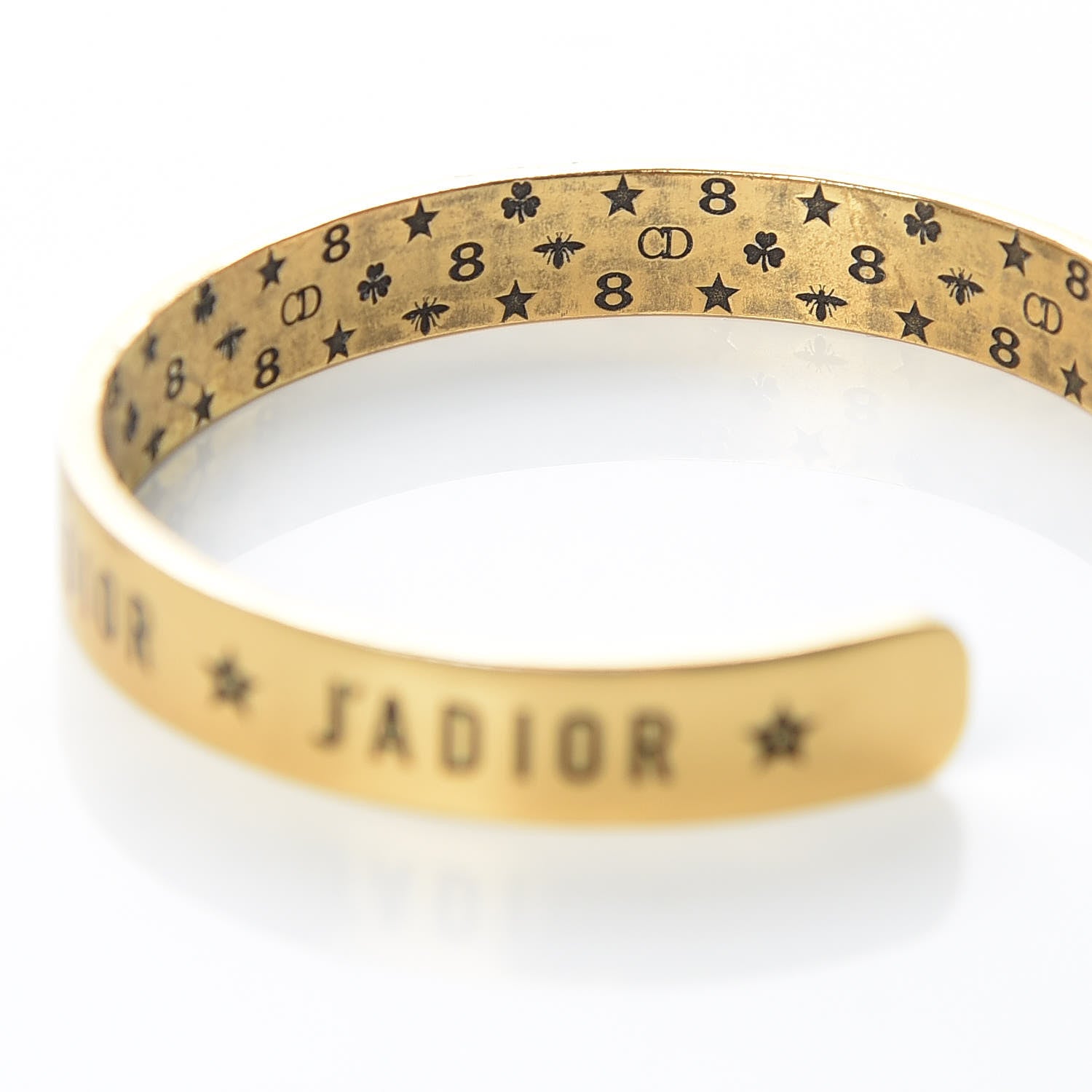 Christian Dior Metal J'Adior Cuff Gold 5 of 6