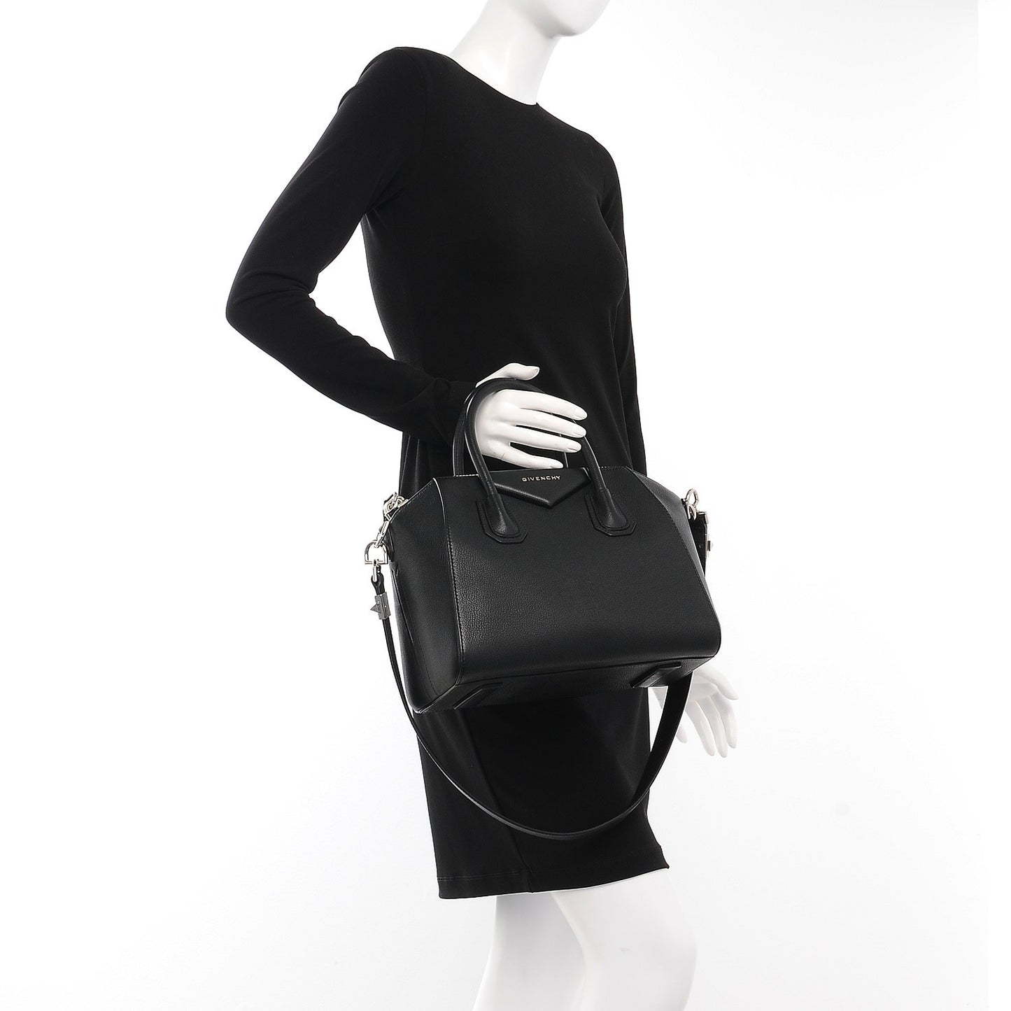Sugar Goatskin Small Antigona Black