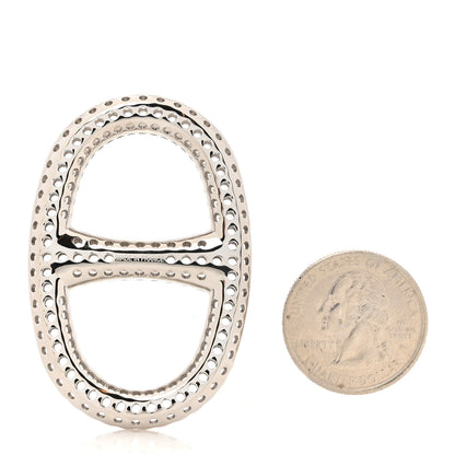 Hermes Palladium Chaine D'Ancre Perforee Scarf Ring 2 of 3