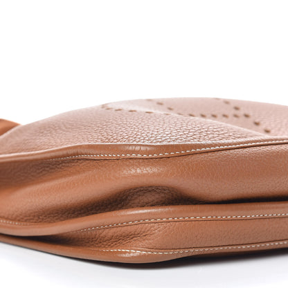 Hermes Taurillon Clemence Evelyne III PM Gold 5 of 9