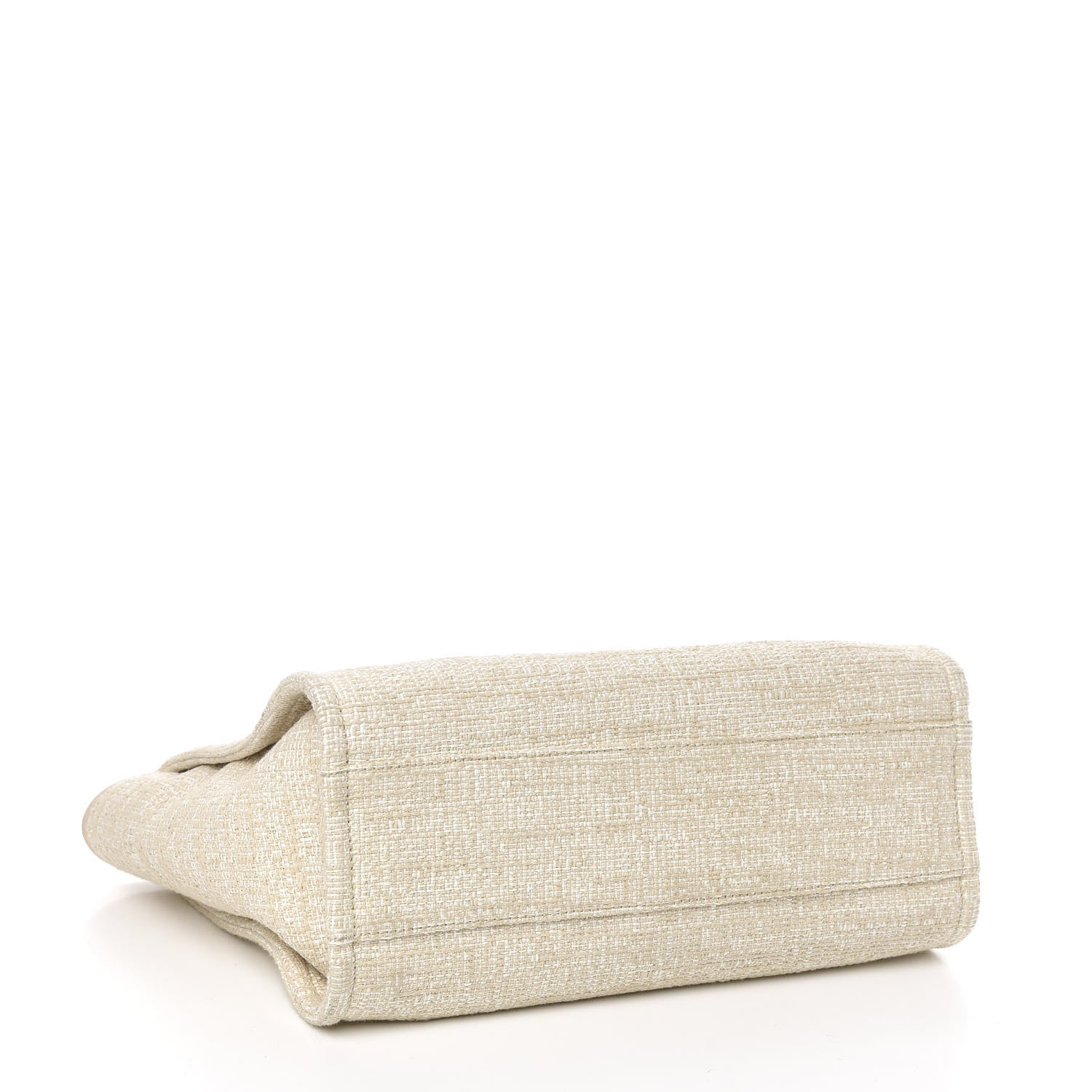 Chanel Canvas Small Deauville Tote Light Beige 4 of 10