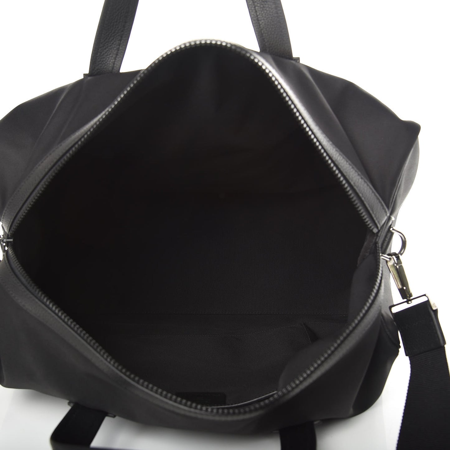 X KAWS Nylon Calfskin Logo Bee Duffle Black