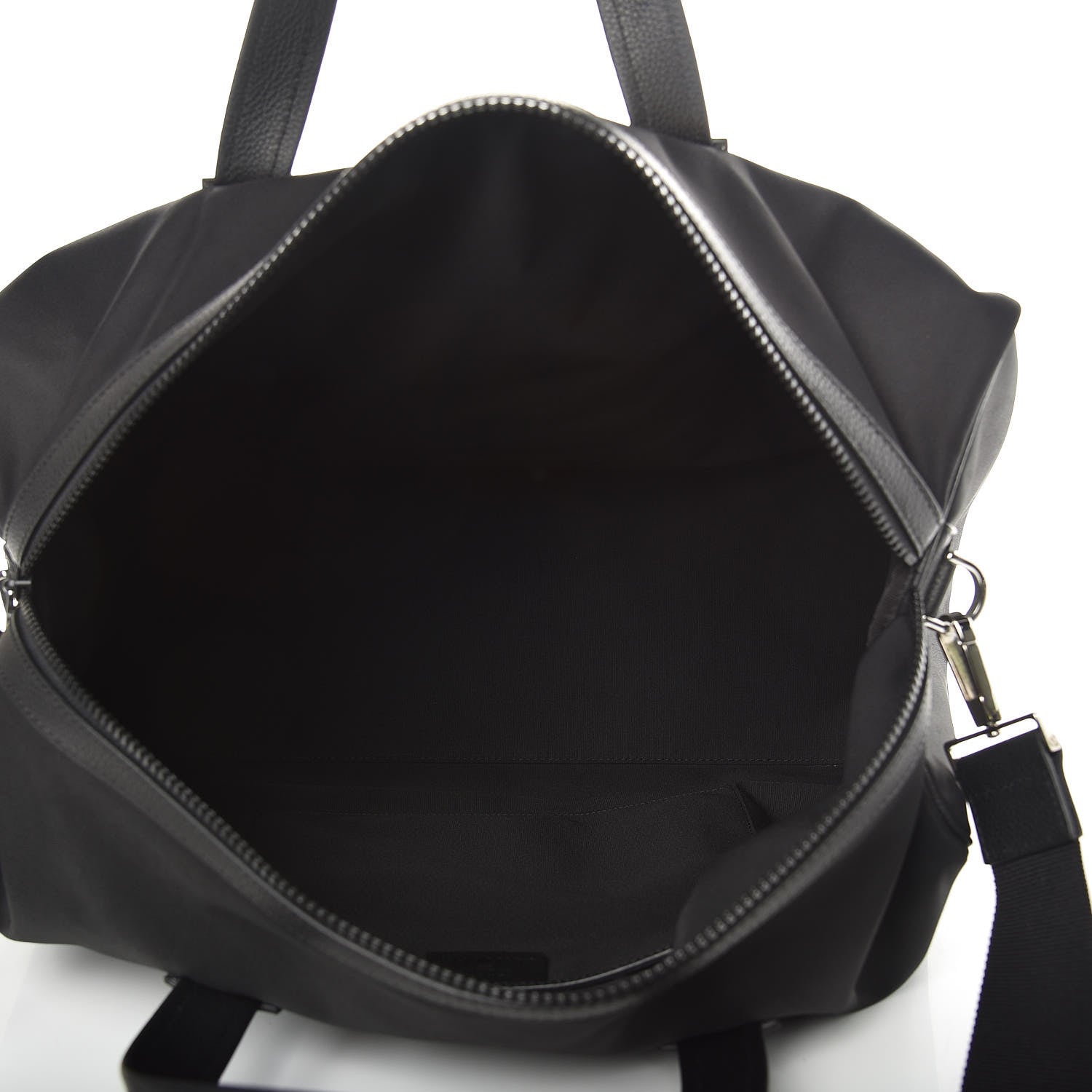 Christian Dior X KAWS Nylon Calfskin Logo Bee Duffle Black 5 of 9