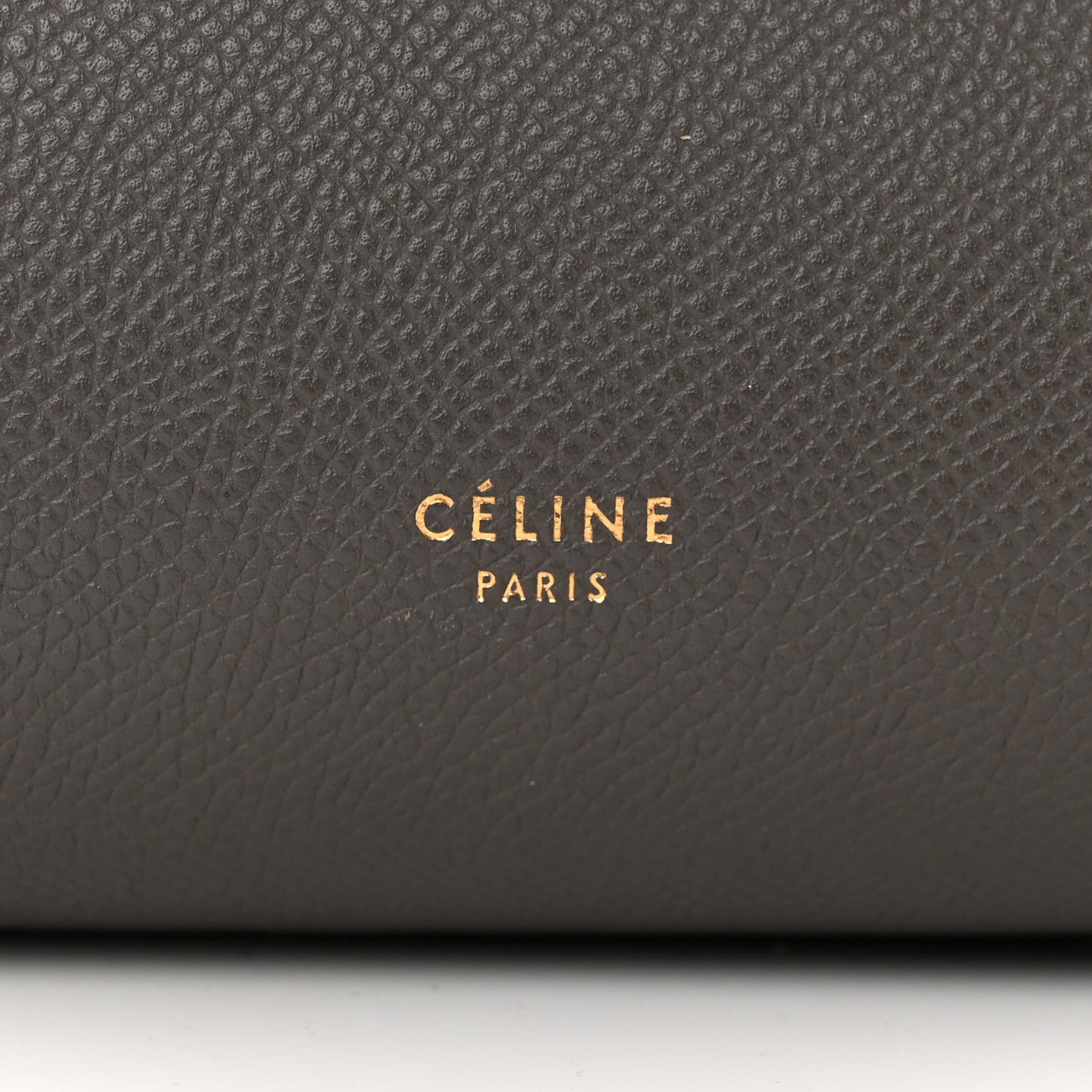 Grained Calfskin Mini Belt Bag Grey