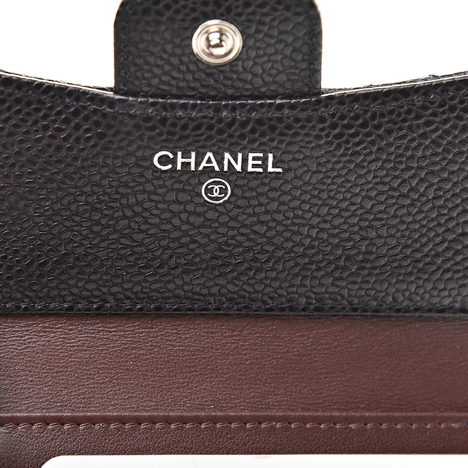 Chanel Caviar Quilted Compact Flap Wallet Black 6 of 9