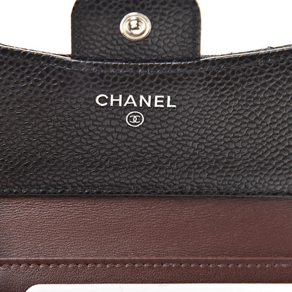 Chanel Caviar Quilted Compact Flap Wallet Black 6 of 9