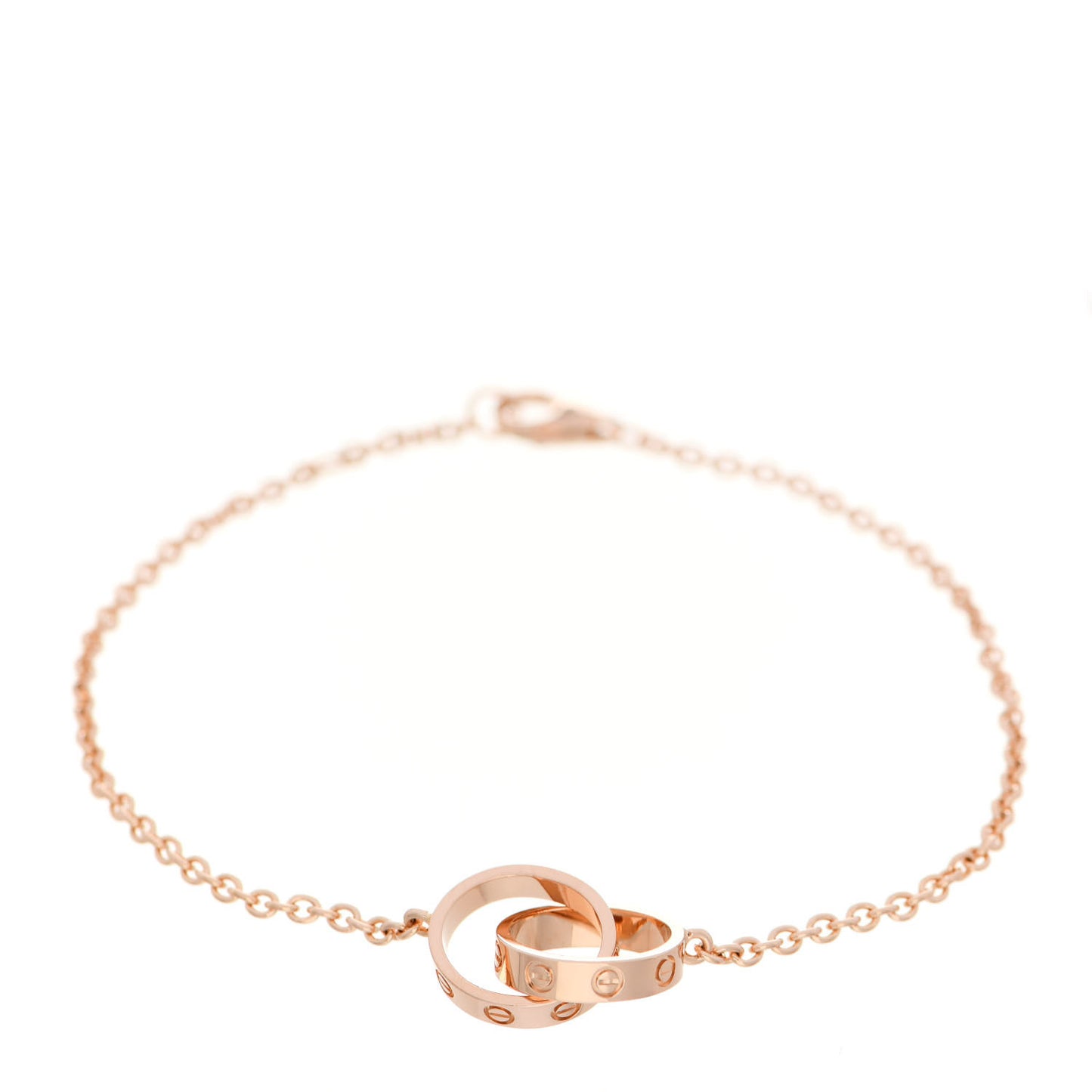 18K Pink Gold Interlocking LOVE Bracelet