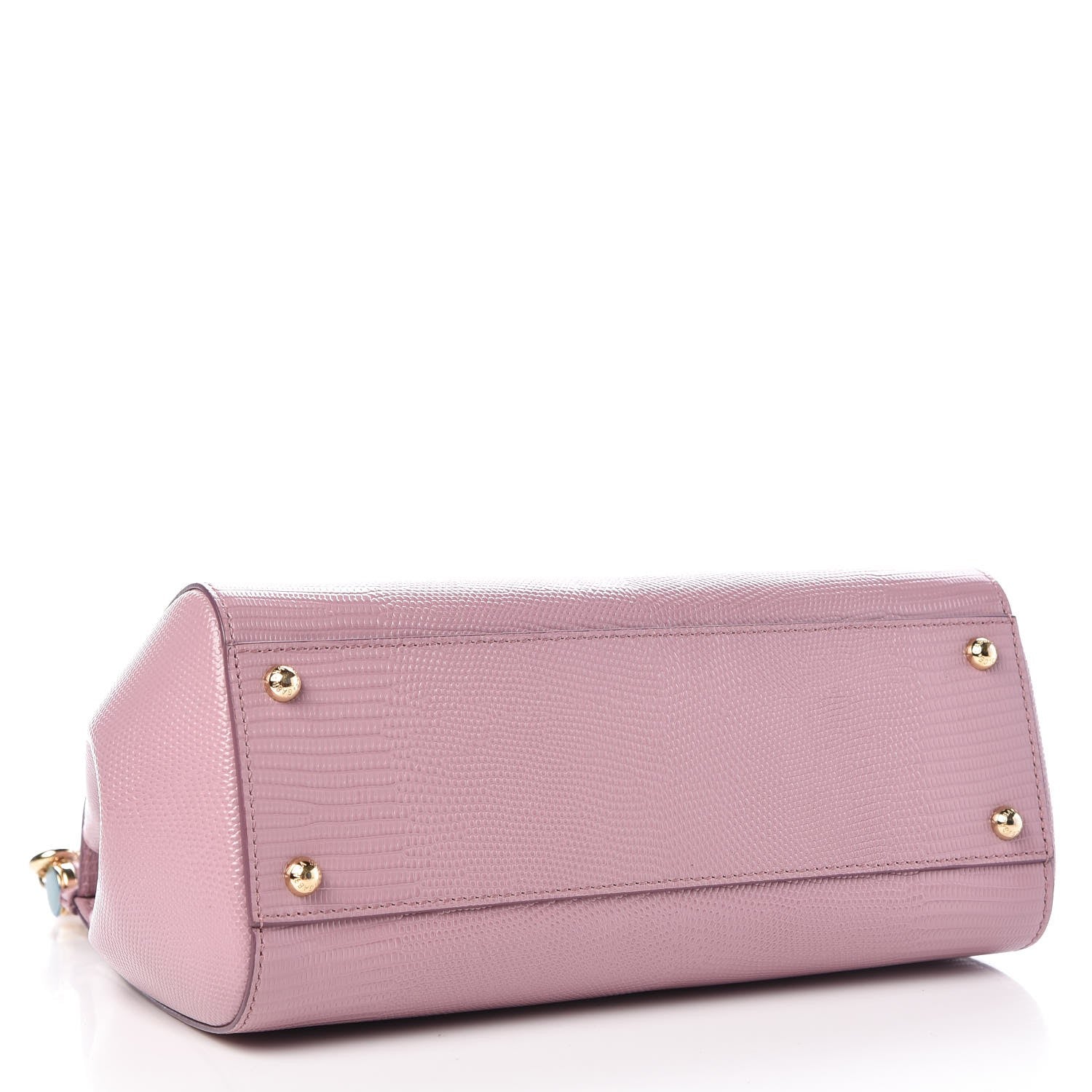Dolce & Gabbana Stampa Iguana Crystal Medium Miss Sicily Satchel Pink 5 of 7