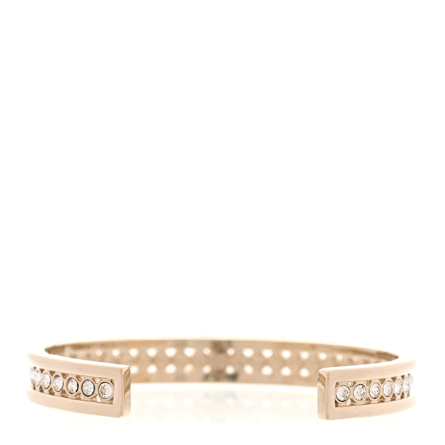 Crystal CC Cuff Bracelet M Gold