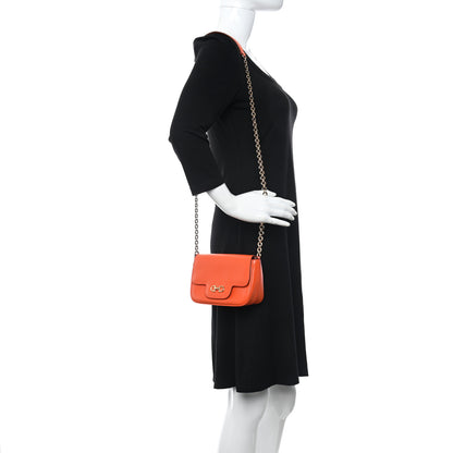 Salvatore Ferragamo Printed Calfskin Gancio Crossbody Bag Orange 2 of 9