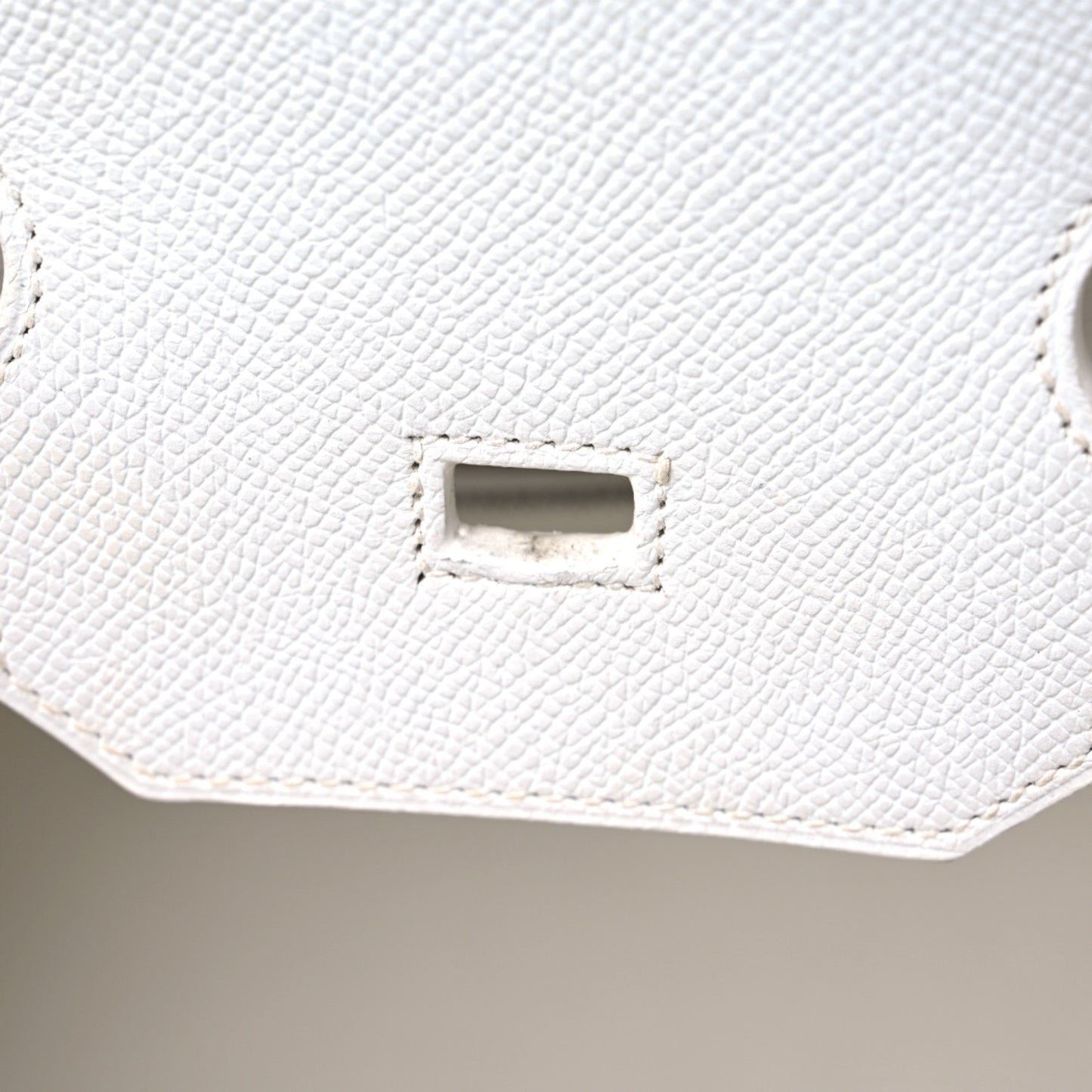 Epsom Birkin 35 White