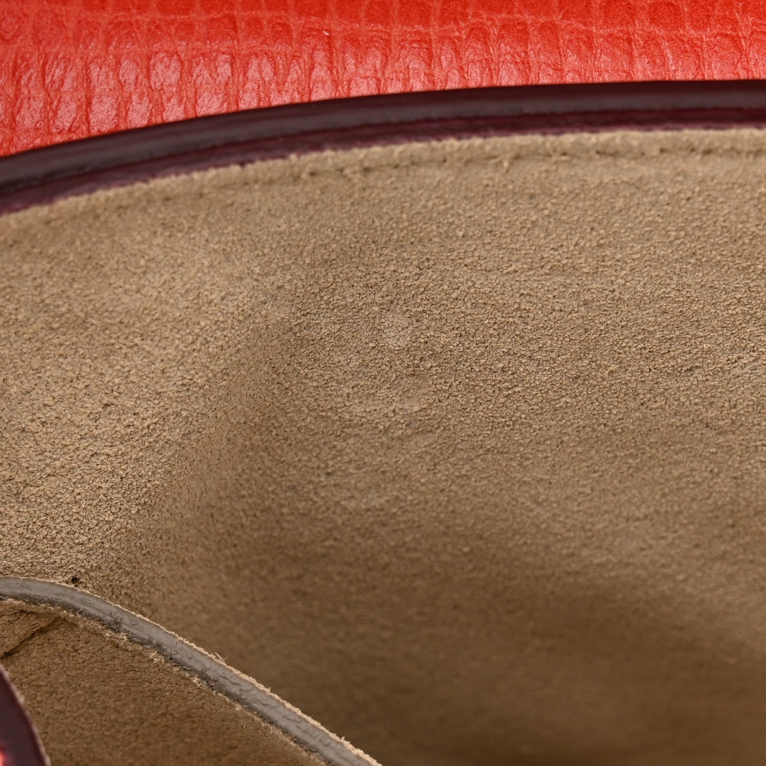 Chloe Grained Calfskin Lambskin Mini Drew Shoulder Bag Coral Pop 10 of 11