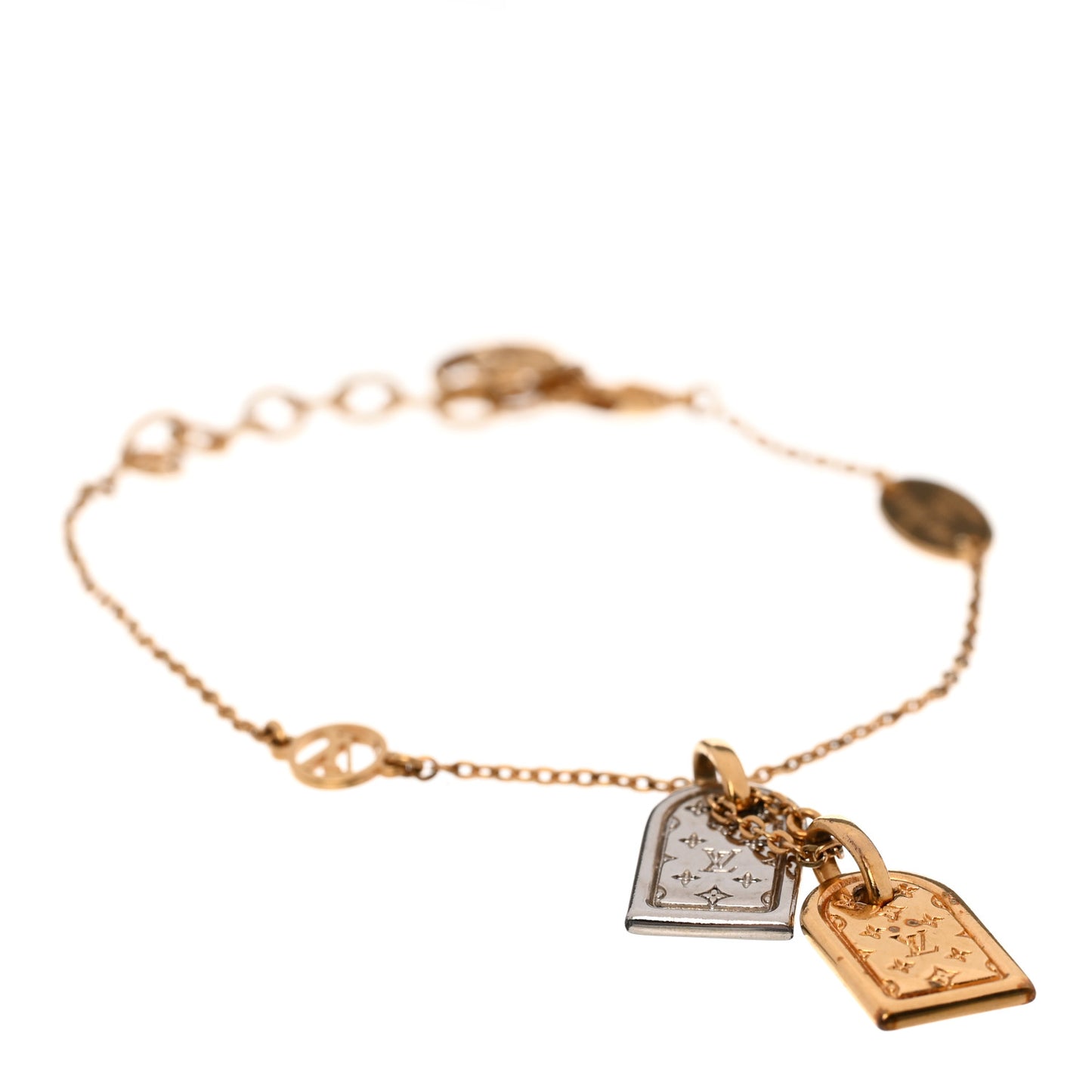 Brass Nanogram Bracelet Silver Gold