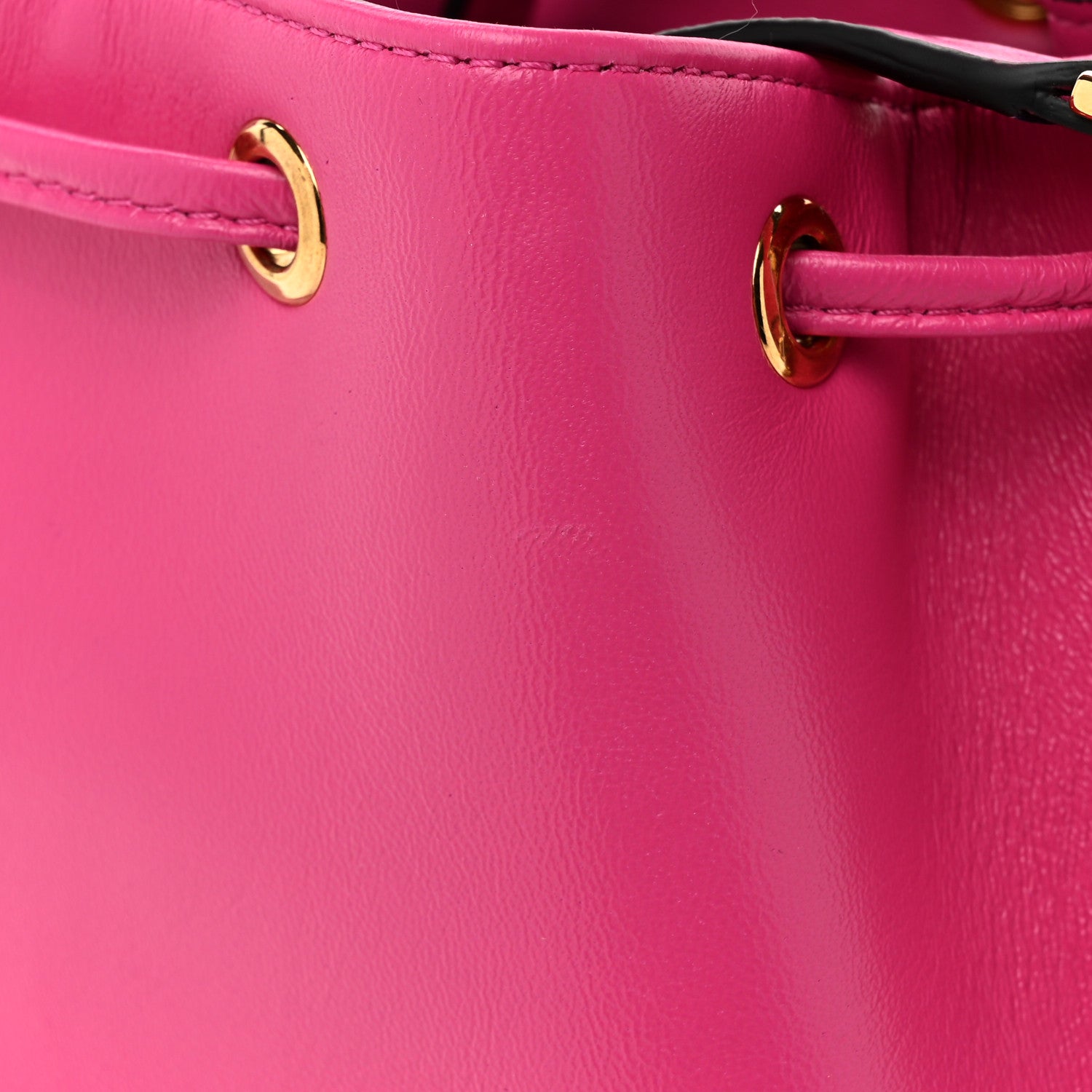 Versace Nappa Quilted Medusa Top Handle Bucket Bag Fuchsia 12 of 12