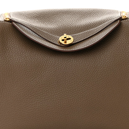 Hermes Taurillon Clemence Lindy 30 Etoupe 8 of 17