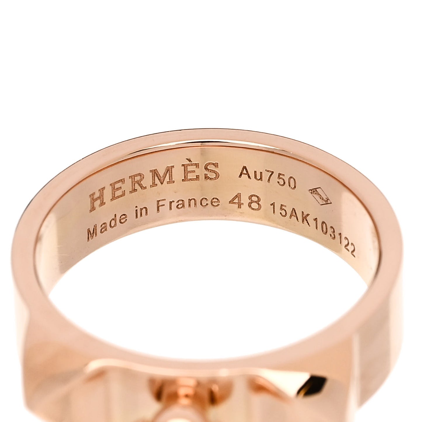 18K Rose Gold PM Collier De Chien Ring 48 4.5