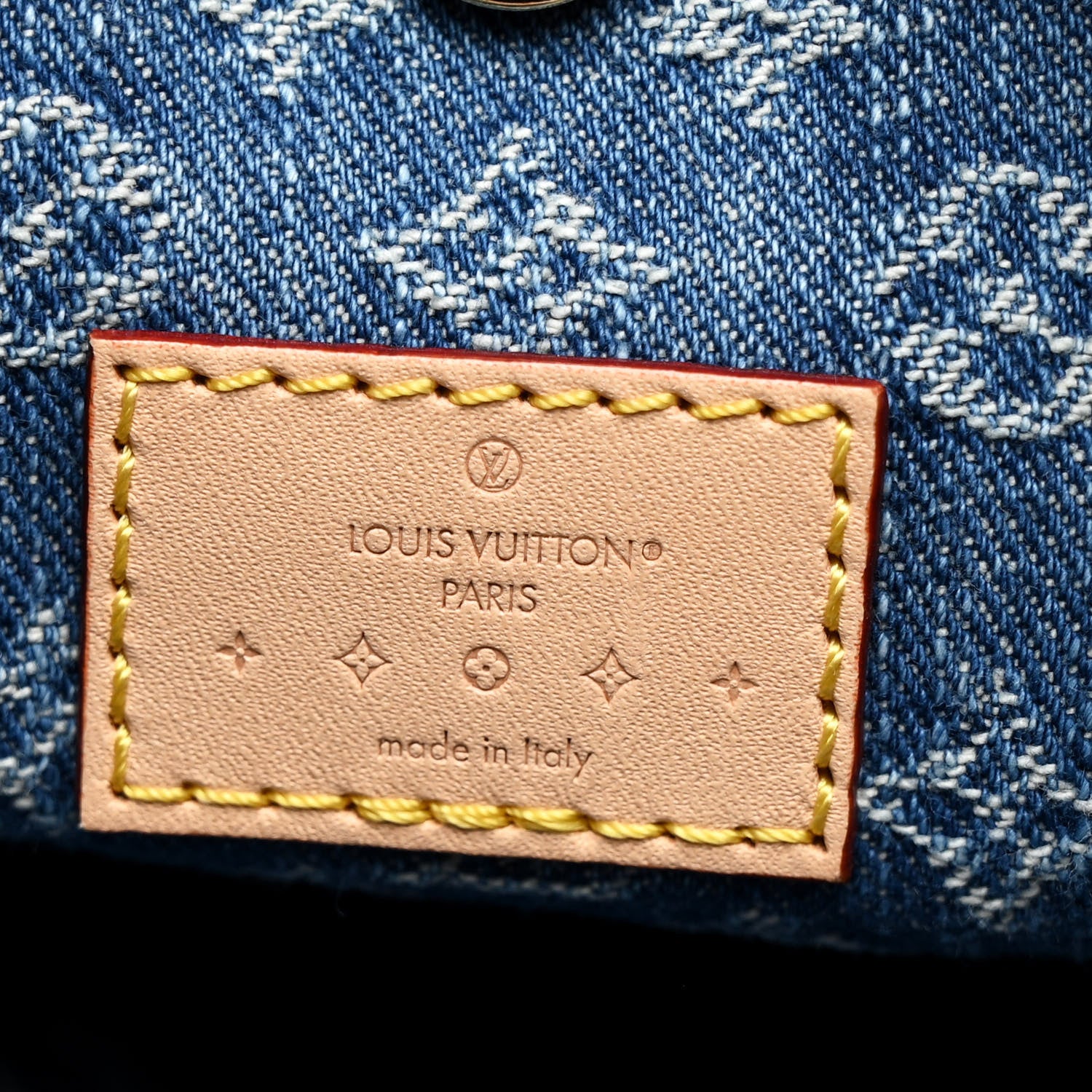 Louis Vuitton Monogram Denim CarryAll MM Blue 6 of 9