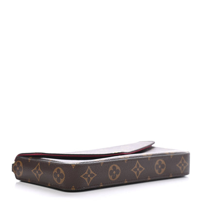 Louis Vuitton Monogram Pochette Felicie Chain Wallet Fuchsia 4 of 8