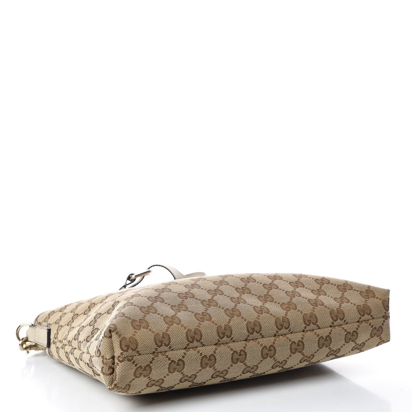 Monogram Medium Flat Messenger Bag Off White