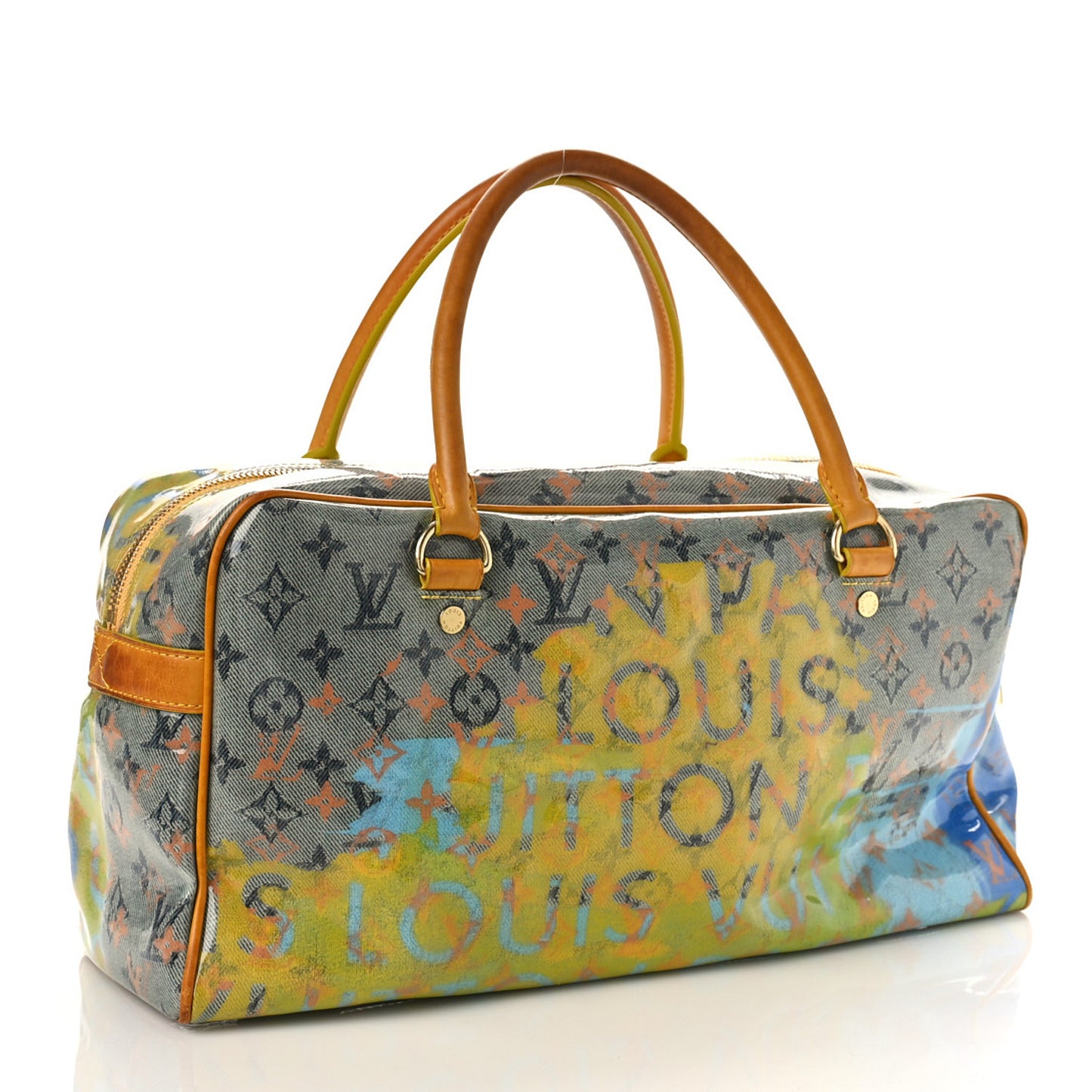 Monogram Pulp Defile Weekender PM Yellow