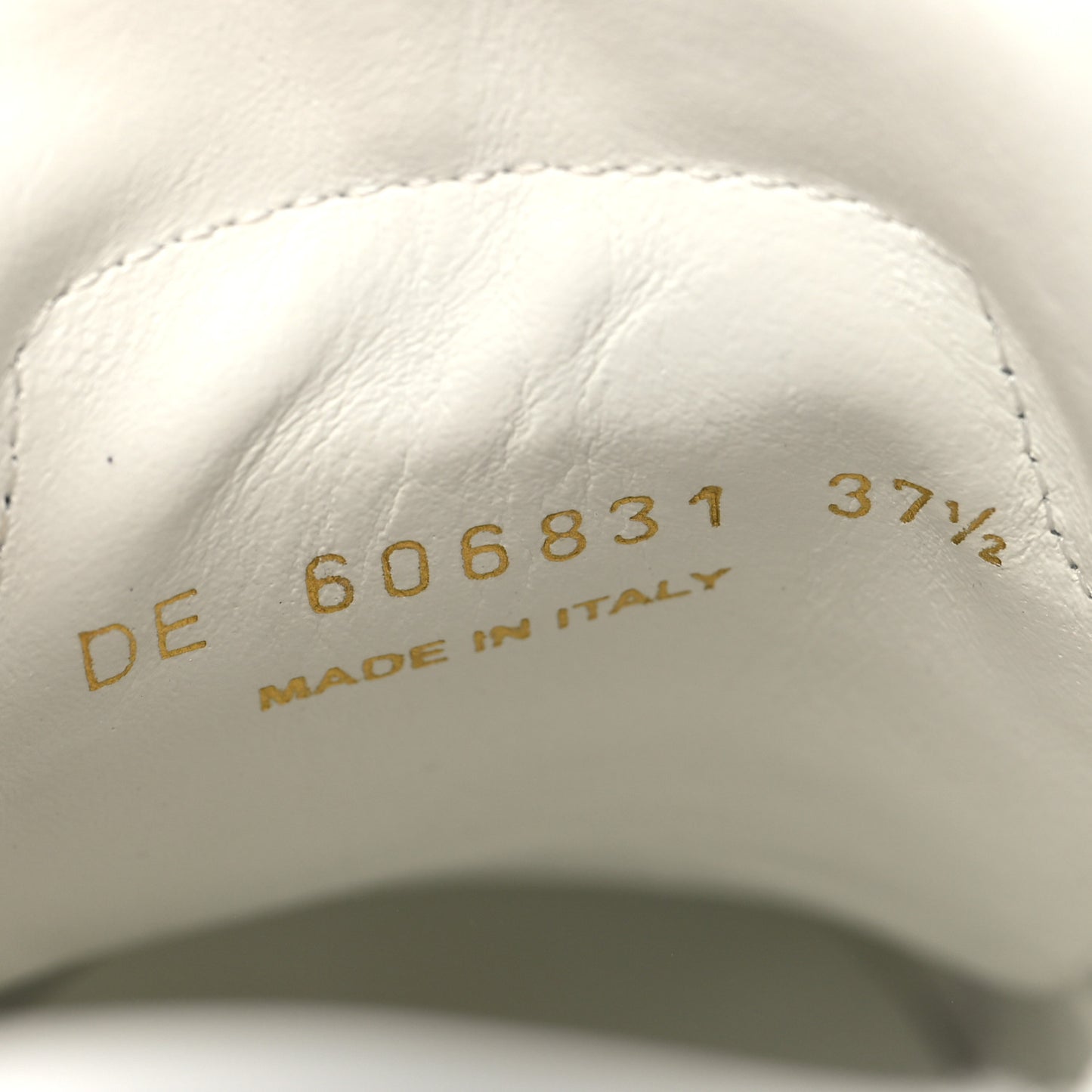 Calfskin Andy Low Top Sneakers 37.5 Blanc Optique