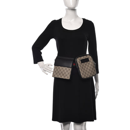 Gucci GG Supreme Monogram Web Belt Bag Black 2 of 10