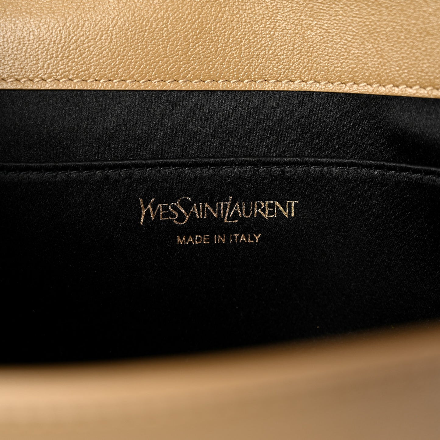 Calfskin Monogram Large Belle De Jour Clutch Beige