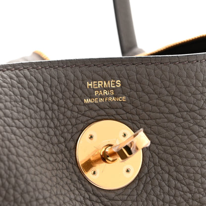 Hermes Taurillon Clemence Lindy 26 Etain 6 of 9