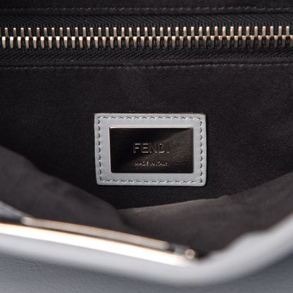 Fendi Vitello Dolce Large Peekaboo Iconic Satchel Polvere Graphite 8 of 14