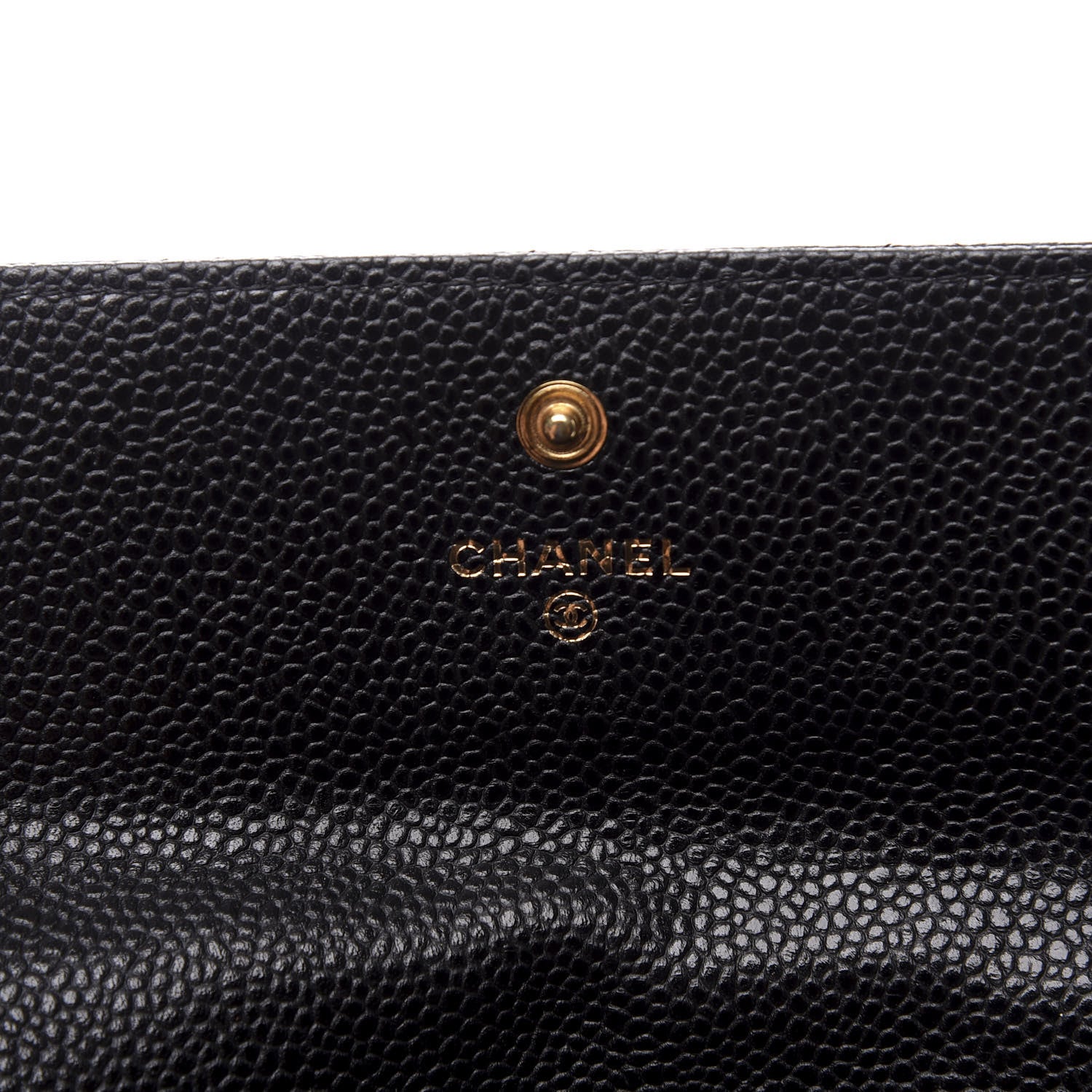 Chanel Caviar Quilted Large Gusset Flap Wallet Black 7 of 10