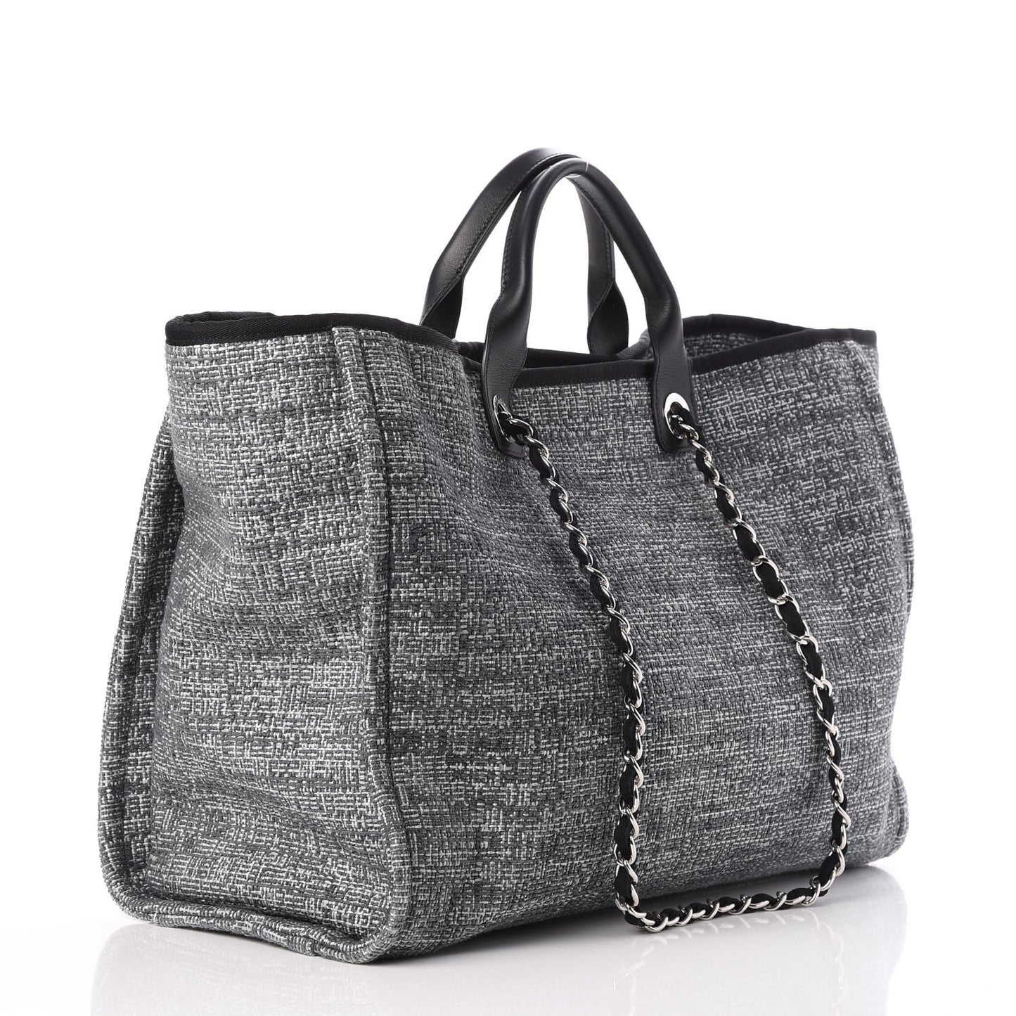 Canvas Large Deauville Tote Charcoal